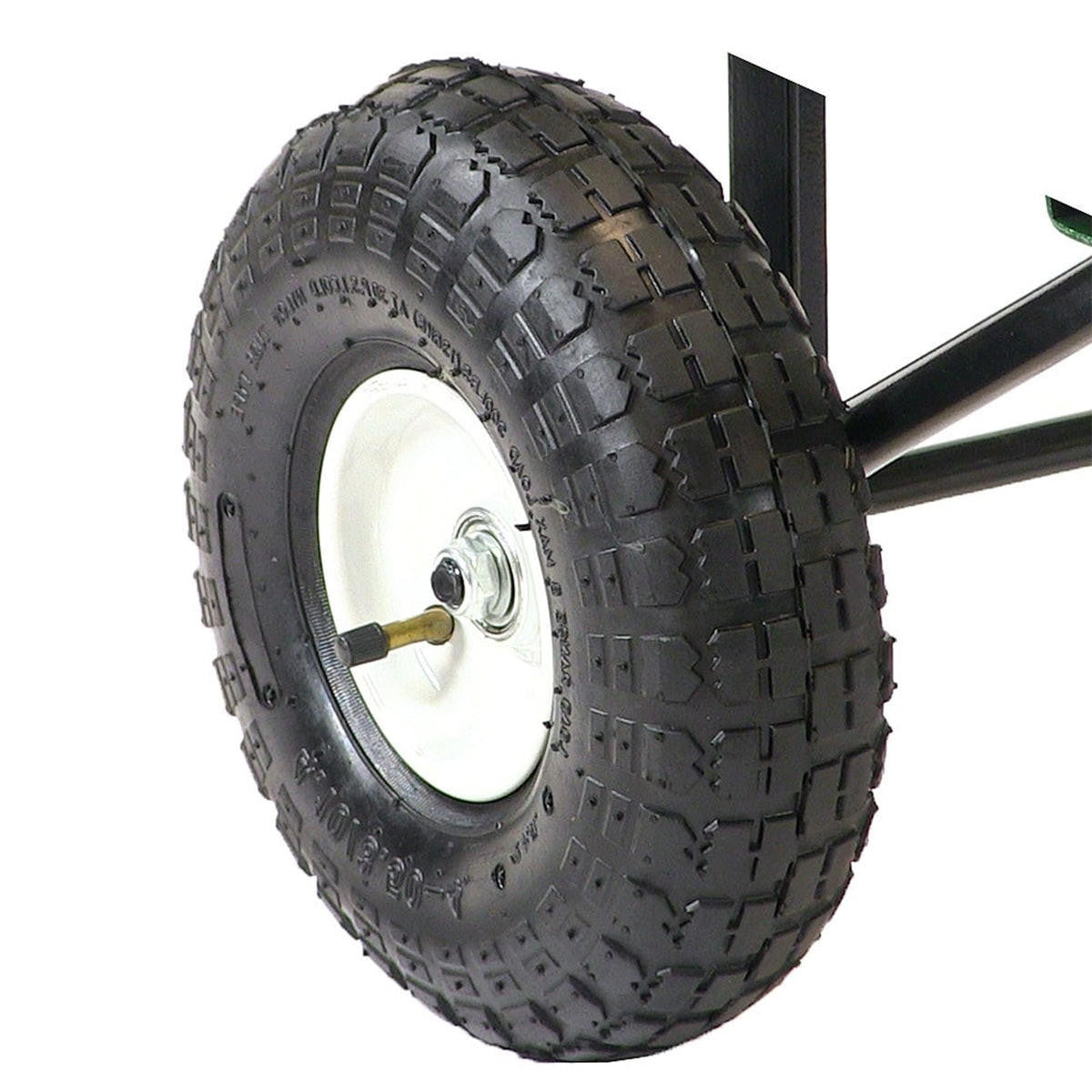 FastFurnishings Heavy Duty Blue Wheelbarrow Steel Log Garden Cart