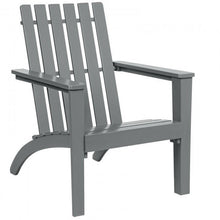 FastFurnishings Indoor/Outdoor Acacia Wood Adirondack Lounge Armchair - Grey