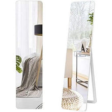 FastFurnishings Modern Freestanding Full Length Floor Mirror with Stand or Wall Mounted