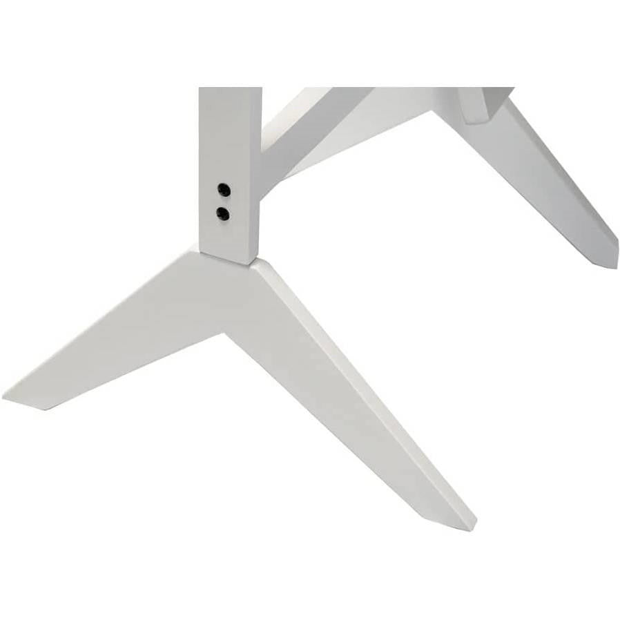 FastFurnishings Modern Full Length Freestanding Bedroom Floor Cheval Mirror in White