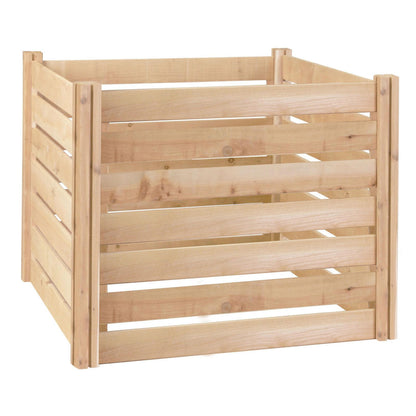 FastFurnishings Outdoor 174-Gallon Wooden Compost Bin made from Eco-Friendly Cedar Wood