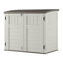 FastFurnishings Outdoor 4-ft x 2-ft Locking Storage Shed with Easy Lift Lid