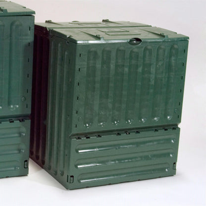 FastFurnishings Outdoor Composting 110-Gallon Composter Recycle Plastic Compost Bin - Green