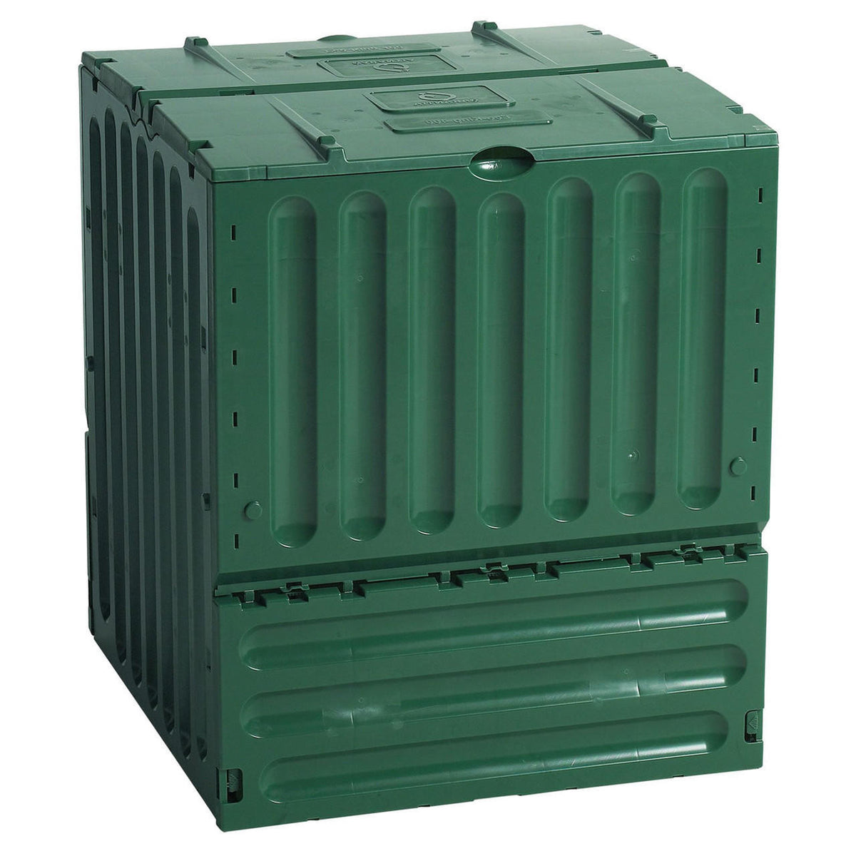 FastFurnishings Outdoor Composting 110-Gallon Composter Recycle Plastic Compost Bin - Green