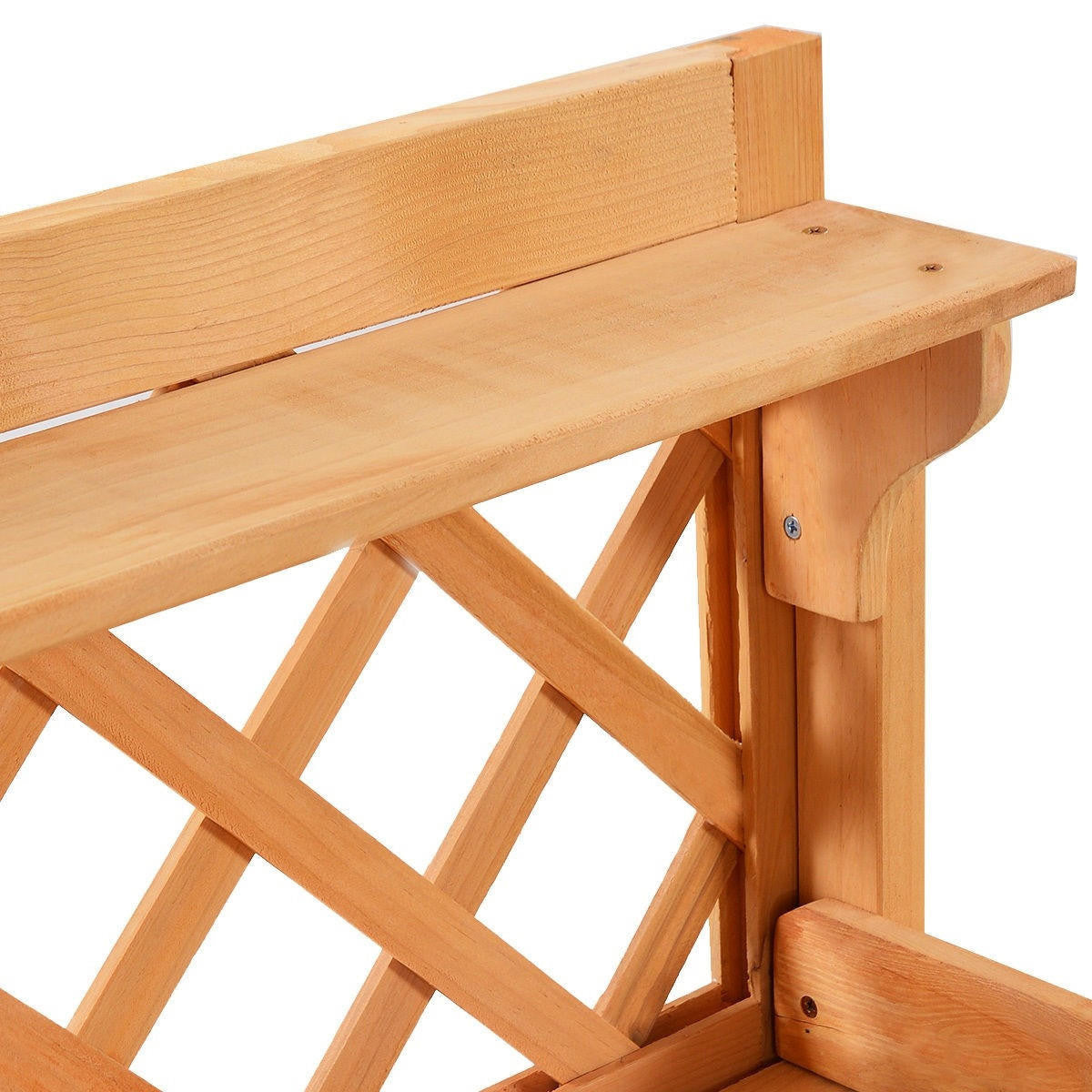 FastFurnishings Outdoor Home Garden Wooden Potting Bench with Storage Drawer