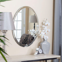 FastFurnishings Oval 36-inch Frameless Beveled Vanity Wall Mirror