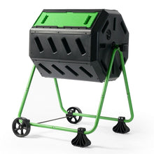 FastFurnishings Tumbler 5-Cubic Ft Compost Bin for Home Composting with Heavy Duty Frame
