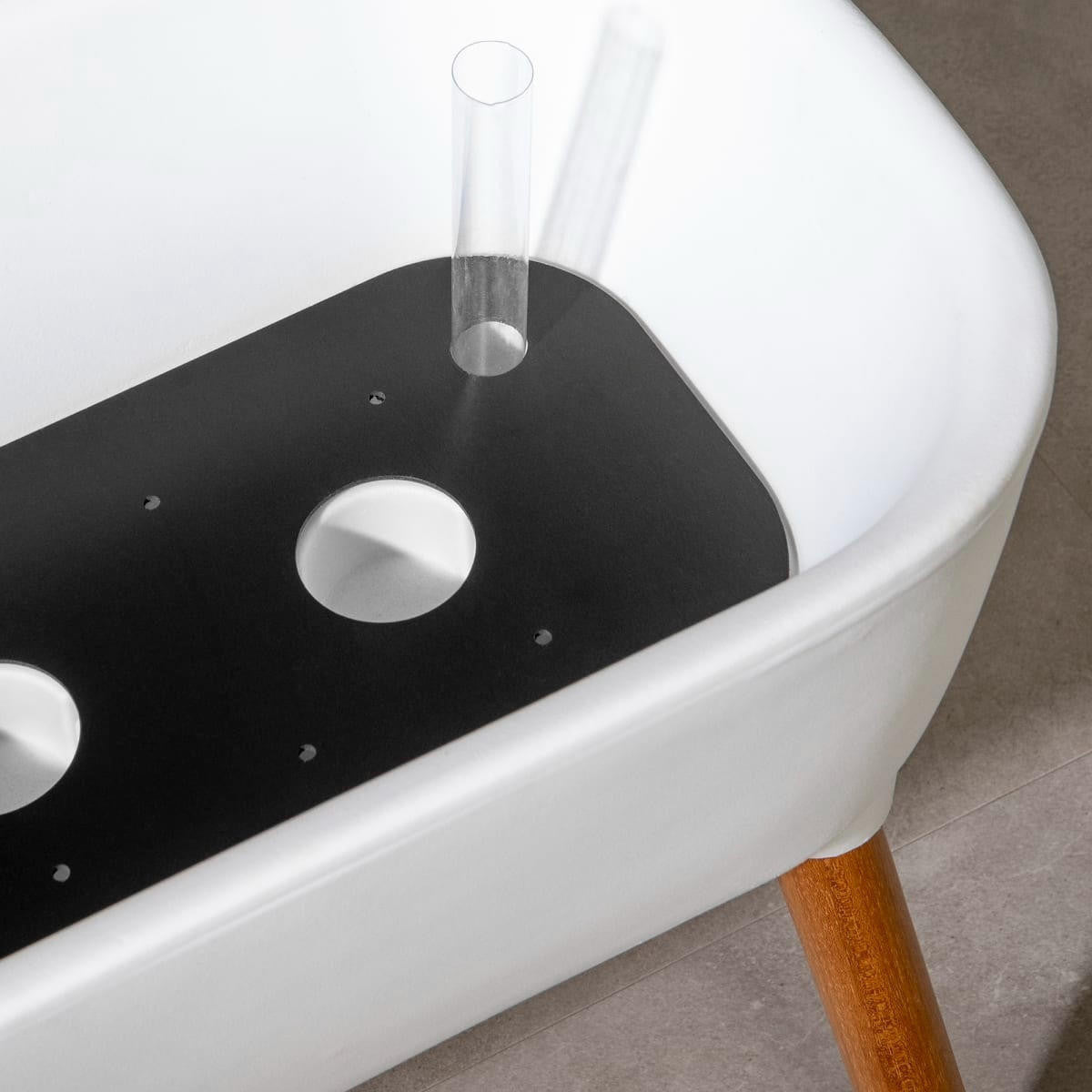 FastFurnishings White Scandinavian Elevated Raised Smart Drainage Planter Bed
