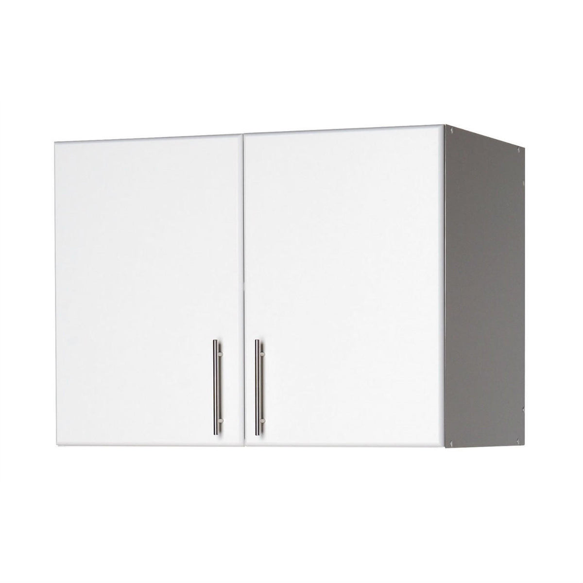 FastFurnishings White Wall Cabinet with 2 Doors and Adjustable Shelf