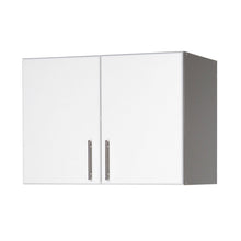 FastFurnishings White Wall Cabinet with 2 Doors and Adjustable Shelf