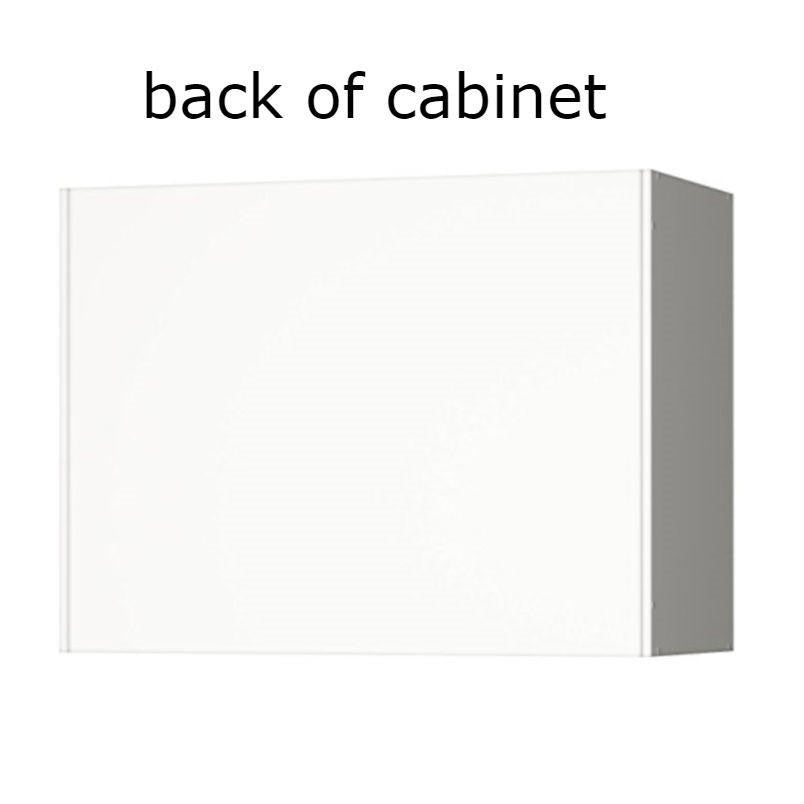FastFurnishings White Wall Cabinet with 2 Doors and Adjustable Shelf