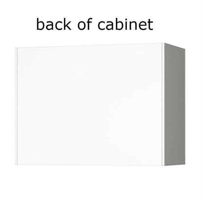 FastFurnishings White Wall Cabinet with 2 Doors and Adjustable Shelf