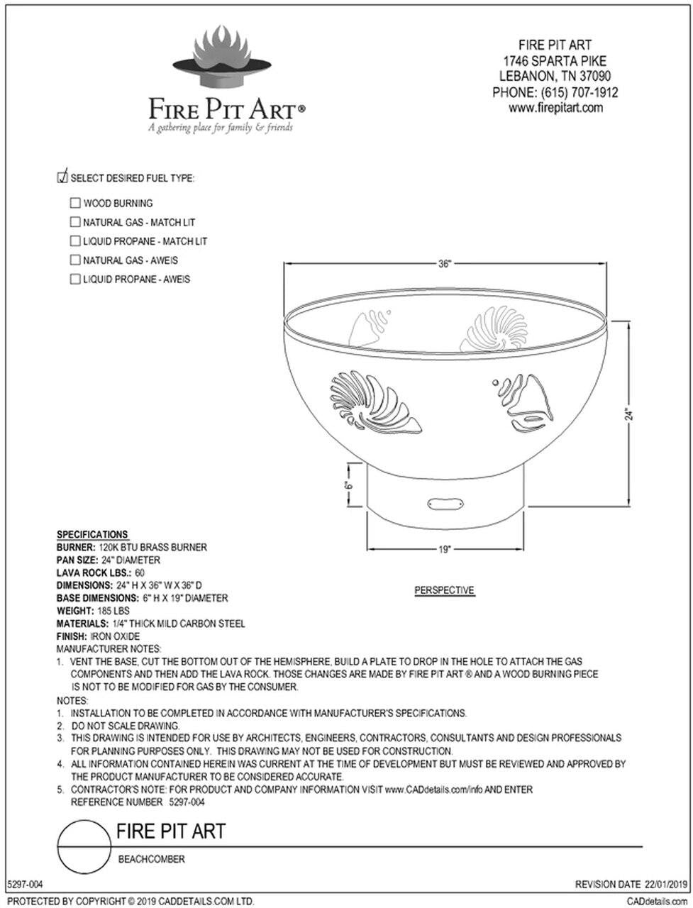 Fire Pit Art Beachcomber Fire Pit