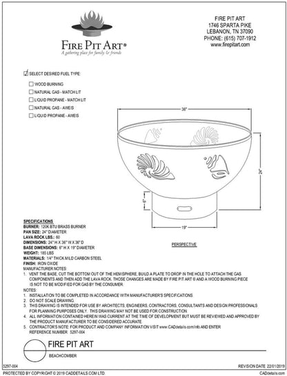 Fire Pit Art Beachcomber Fire Pit