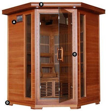 HeatWave HeatWave Hudson Bay 3 Person FAR Infrared Corner Sauna