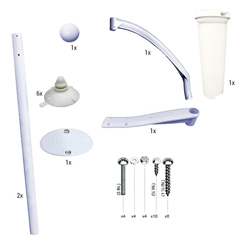 InnovaPlas Majestic Step 8000 Replacement Handrail and Deck Mount Kit