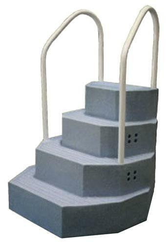 Merlin Merlin King Aqua StairCase Blue Granite with two Handrails