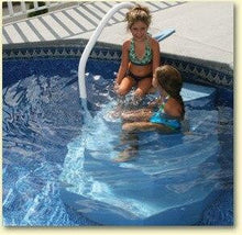 Merlin Merlin King Aqua StairCase Blue Granite with two Handrails