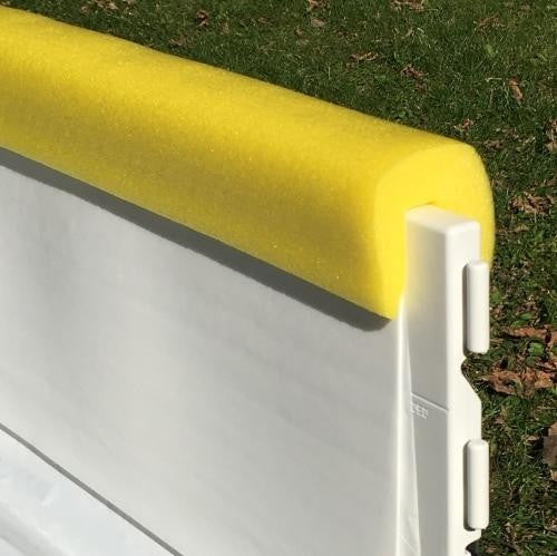 NiceRink Ice Rink Yellow Bumper Caps 4 Ft Long