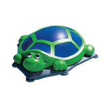 Polaris Turbo Turtle pool cleaner viewed from the front left