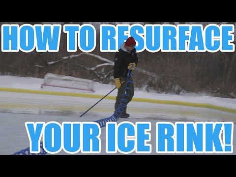 NiceRink manufacturer demonstration of NiceIce resurfacer operation; available widths vary