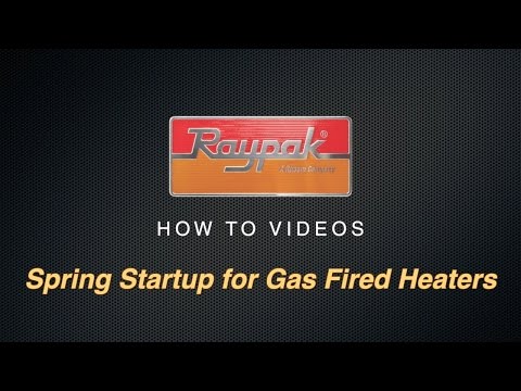 Raypak manufacturer spring-startup guide for gas-fired pool heaters