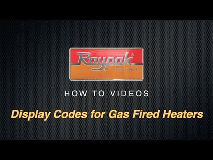 Raypak manufacturer guide to display codes for gas-fired heaters