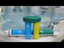 FROG manufacturer introduction to the mineral and bromine floating spa sanitizing system (SPA FROG, now FROG Serene)