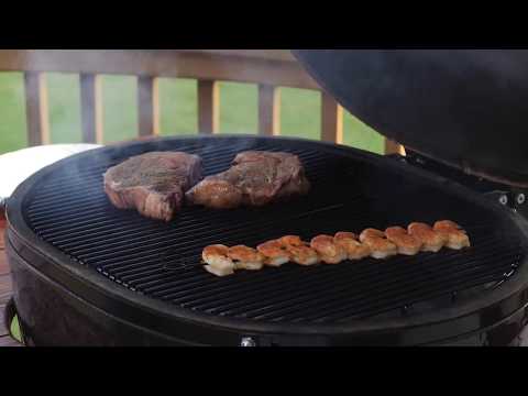 Primo manufacturer two-zone cooking setup