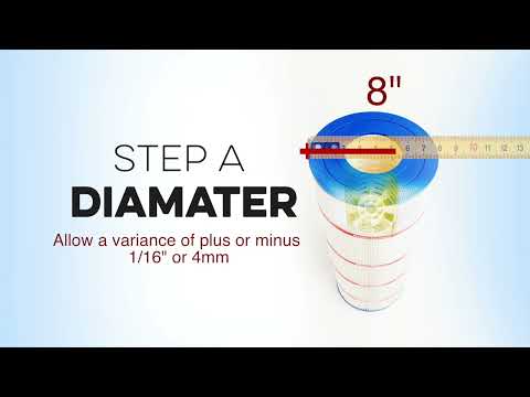 Pleatco manufacturer guide: how to measure a replacement filter cartridge for correct fit