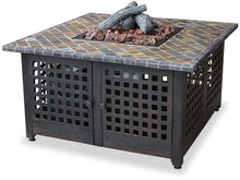 Uniflame Uniflame LP Gas Outdoor Firebowl with Slate and Marble Mantel