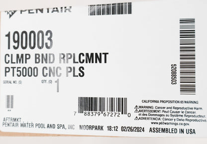 Pentair 190003 tension control clamp kit