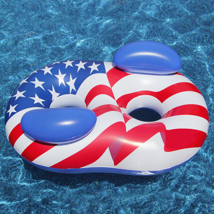 Swimline Americana conversation lounger in use