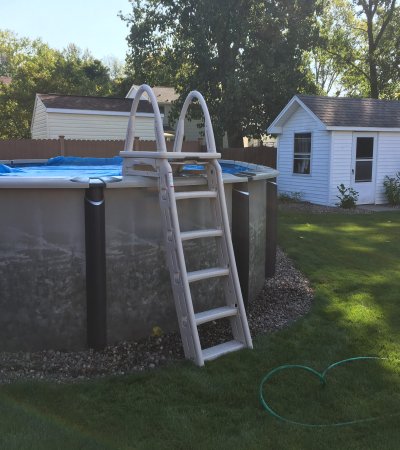 Roll Guard A Frame Above Ground Pool Ladder Confer Plastics 7200 — manufacturer view 0