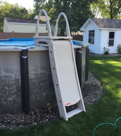 Roll Guard A Frame Above Ground Pool Ladder Confer Plastics 7200 — manufacturer view 1