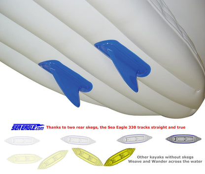 Sea Eagle SE370 — Two rear skegs