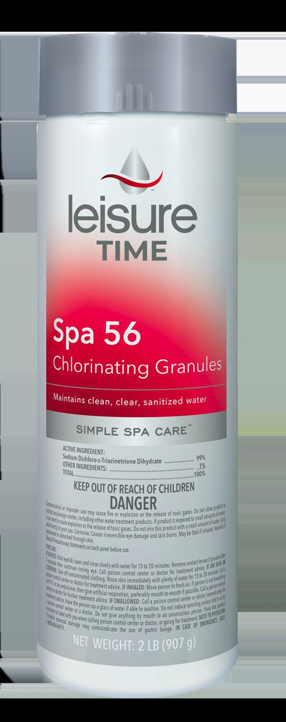 Leisure Time Spa 56 Chlorinating Granules- 2lb — manufacturer front packaging
