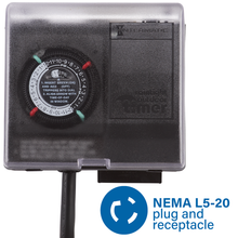 Intermatic 120V Heavy Duty Timer - 20 Amps — manufacturer 224600_p1131-cl-with-nema.png