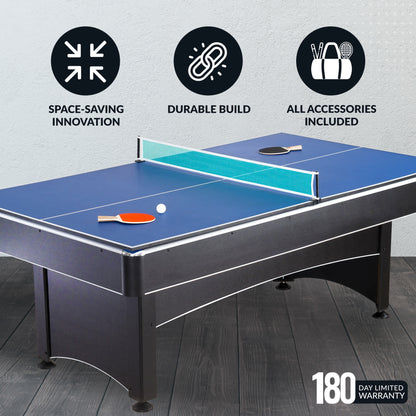 Maverick 7 Foot Pool Table with Table Tennis — manufacturer gallery view 4