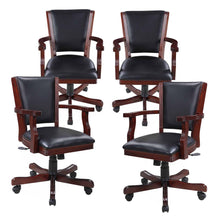 Kingston Chair Set For Game Table Set of 4 Walnut — manufacturer gallery view 1