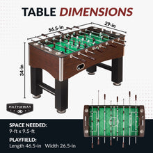 Primo 56" Foosball Table — manufacturer dimensions or detail view