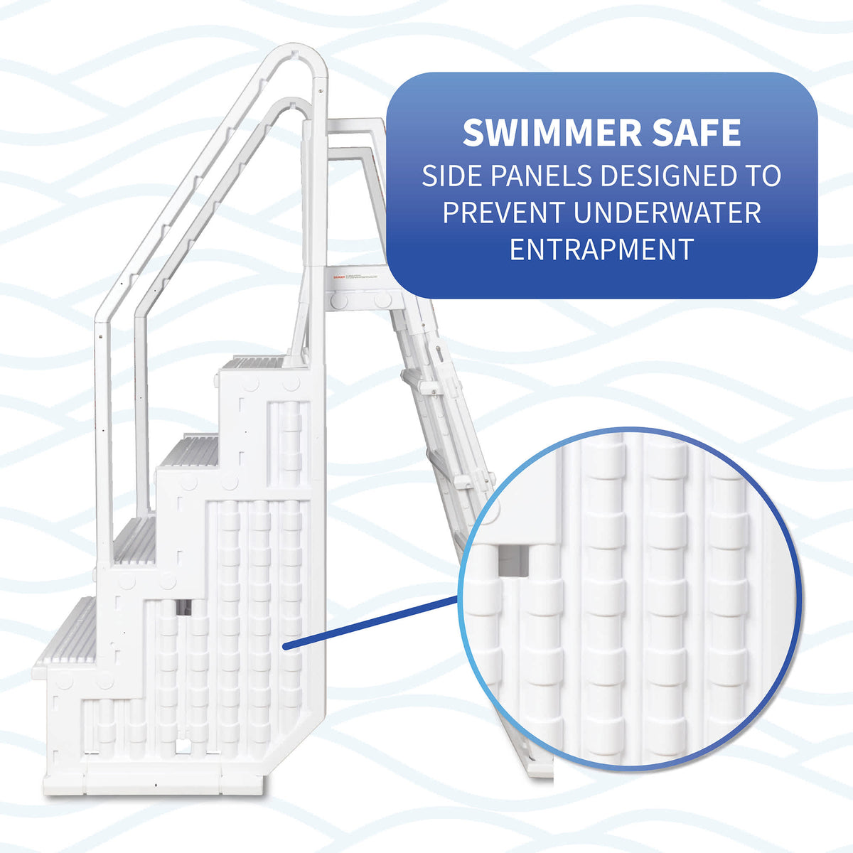 Easy Pool Step with Outside Ladder by Blue Wave — manufacturer product detail 4