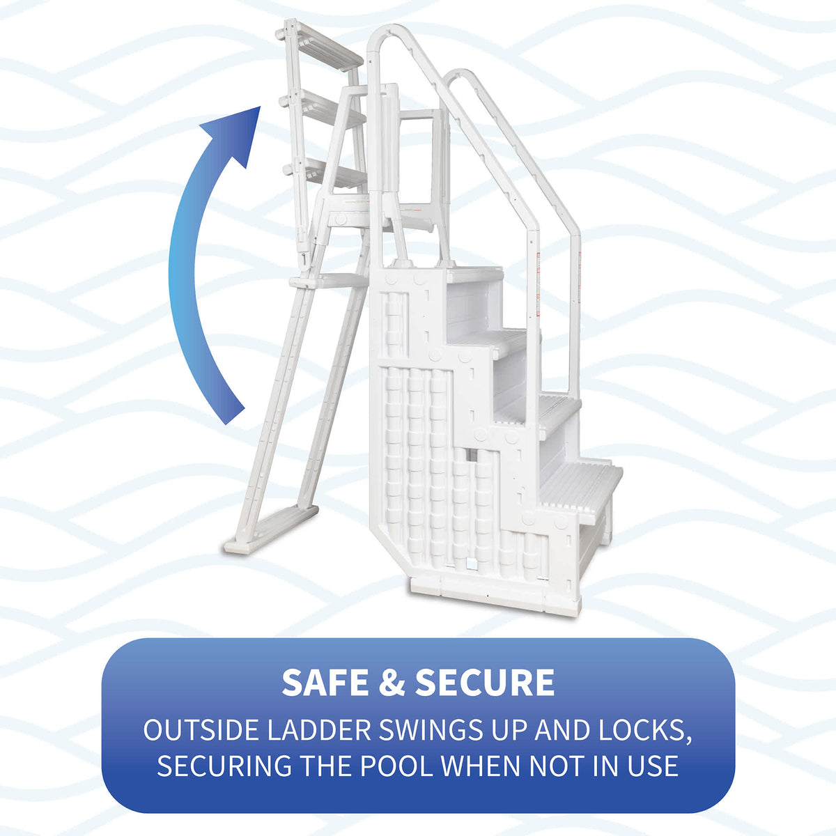 Easy Pool Step with Outside Ladder by Blue Wave — manufacturer product detail 5