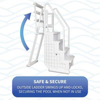 Easy Pool Step with Outside Ladder by Blue Wave — manufacturer product detail 5