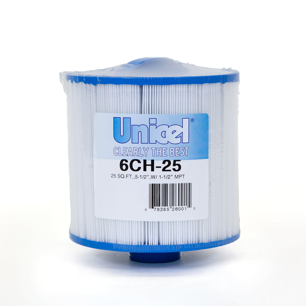 Unicel 6CH-25 cartridge with model label; one cartridge shown, pack quantity is specified in the listing