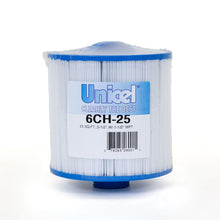 Unicel 6CH-25 cartridge with model label; one cartridge shown, pack quantity is specified in the listing