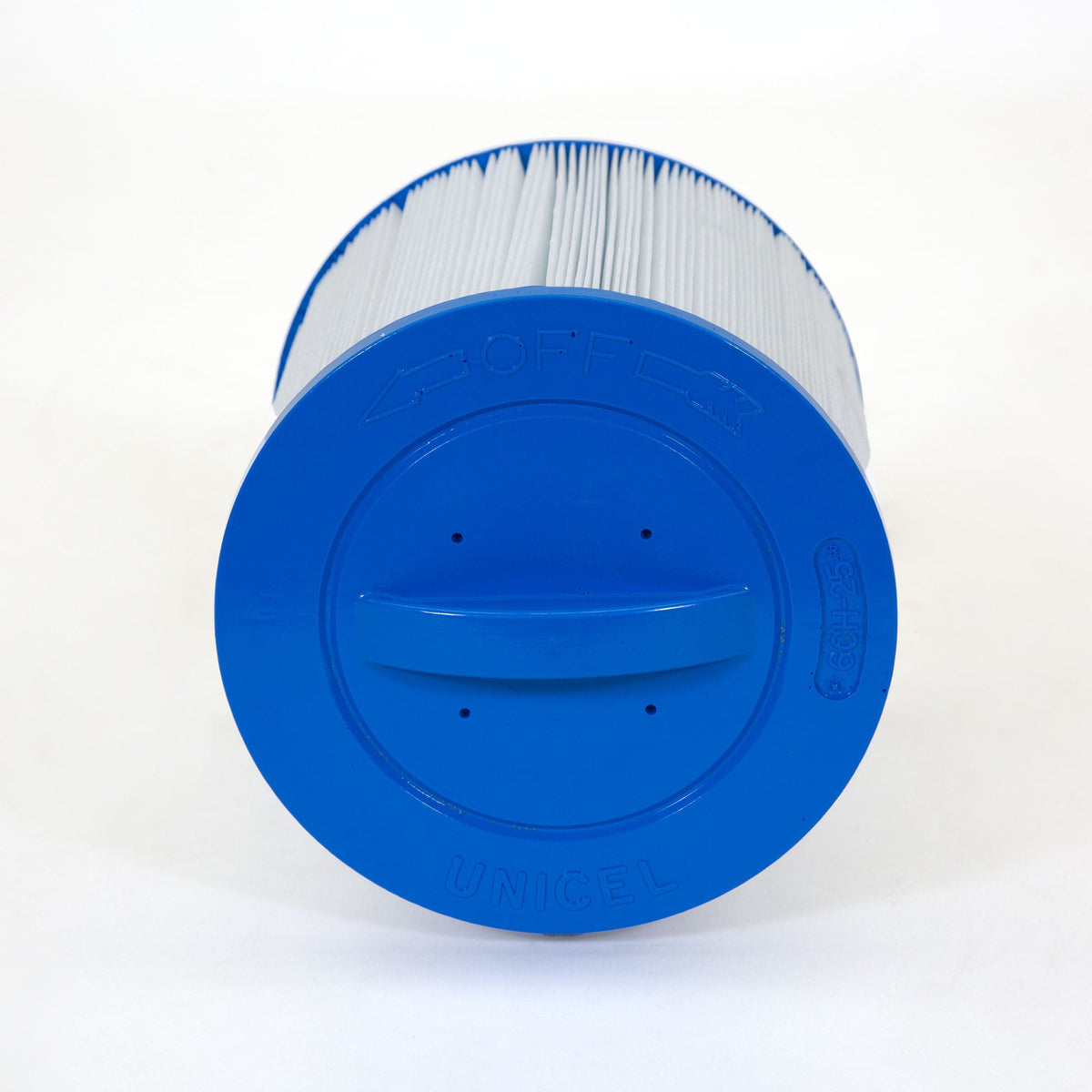 Unicel 6CH-25 end-cap detail; one cartridge shown, pack quantity is specified in the listing