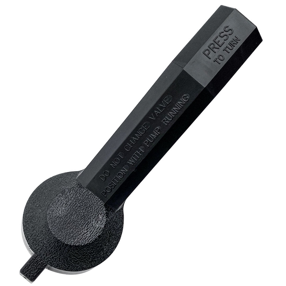 Pentair 272520 valve handle top view and molded markings