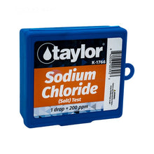 Taylor K-1766 salt test kit retail packaging and included components