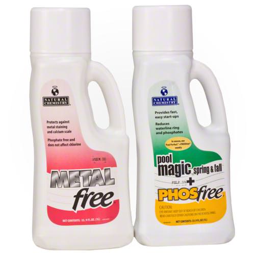 Natural Chemistry HassleFree kit contents: METALfree and Pool Magic plus PHOSfree